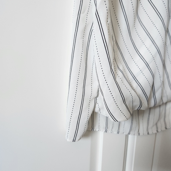 ATMOSPHERE Black and white stripped blouse, Size 8 - Picture 5 of 5